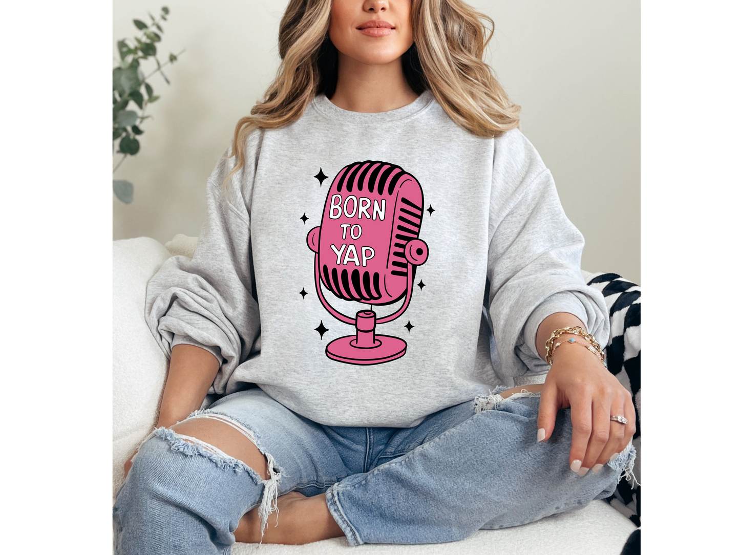 Born To Yap Crewneck