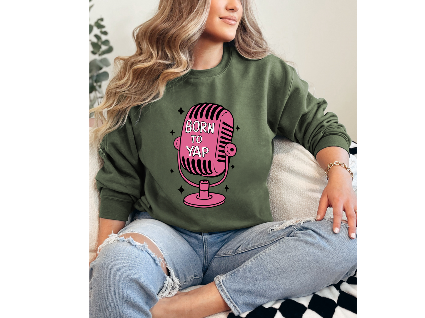 Born To Yap Crewneck
