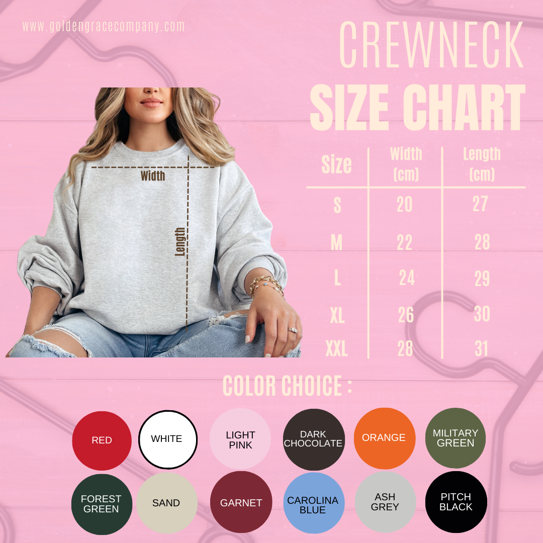 Pink and Red Heart Crewneck