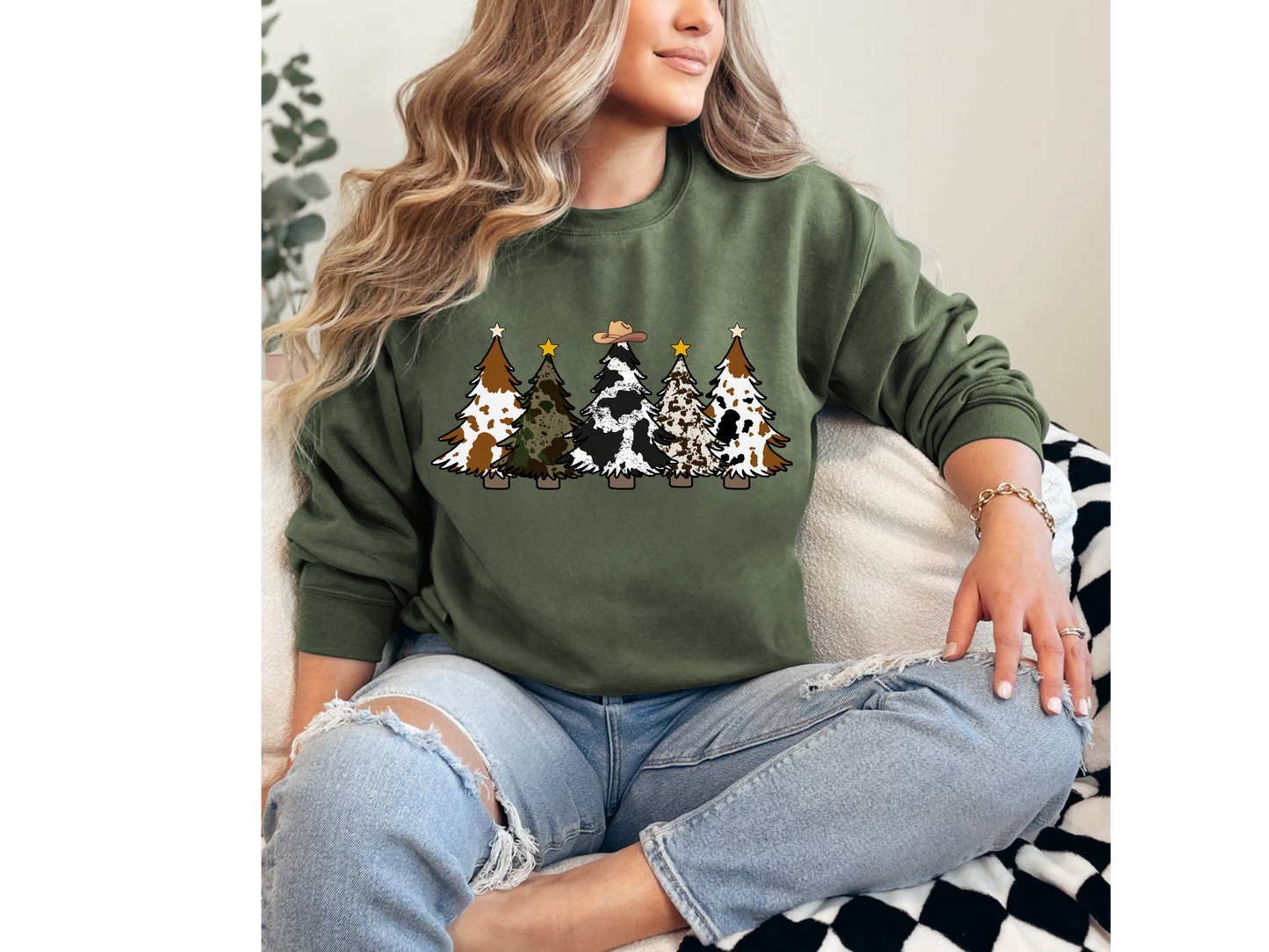 Cowboy Trees Crewneck