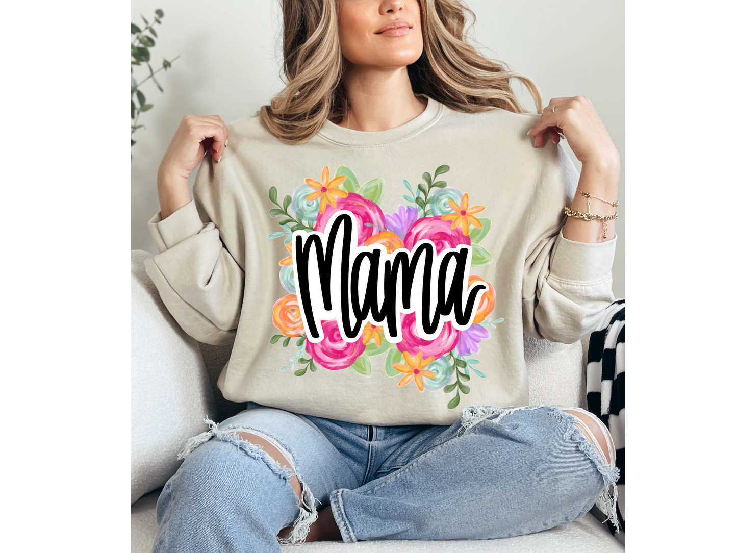 Floral Mama Crewneck