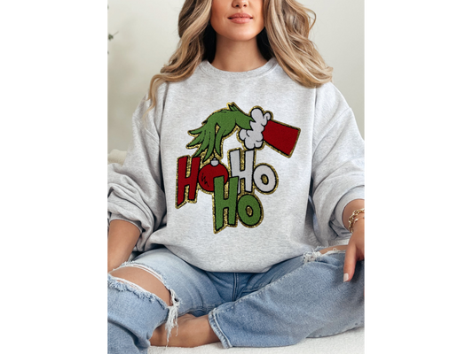 Grinch Ho Ho Ho Crewneck Sweatshirt