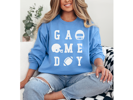 White Gameday Crewneck